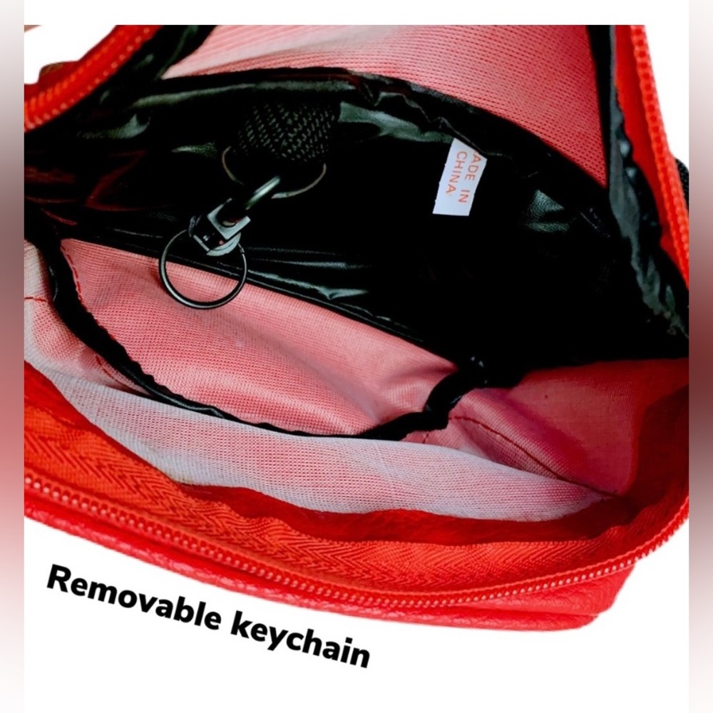 SOLD!❌ NEW Red Vegan Leather Fanny Pack - Picture 16 of 17
